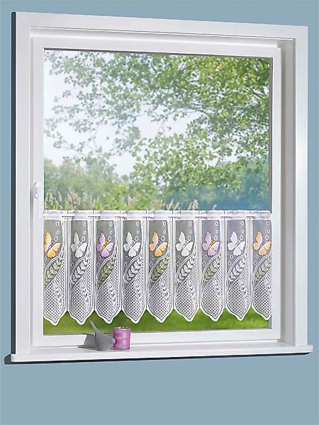 Scheibengardine Durchzuglöcher 1 Stk. tlg. günstig online kaufen