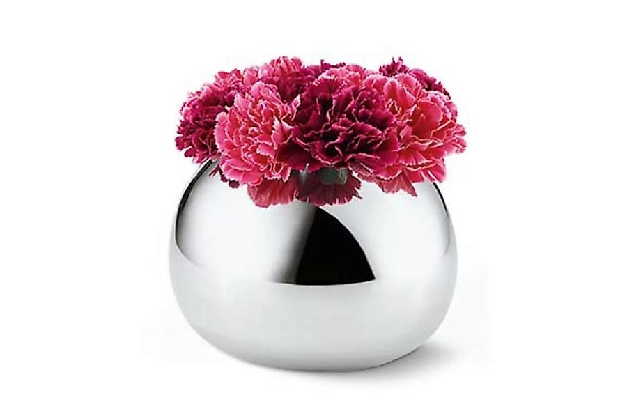 Bella Vase silber Ø 21 cm, Höhe 15 cm günstig online kaufen