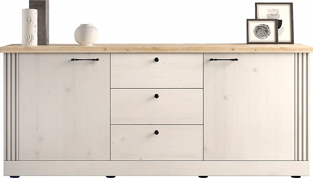 OTTO home Sideboard "Country Breite 211 cm, Kommode 2 Türen u. 3 Schubkäste günstig online kaufen