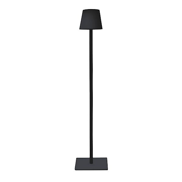 Spetebo Stehlampe LED Standleuchte in schwarz günstig online kaufen