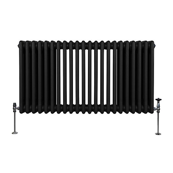 Monstershop Traditioneller 3 Spalten Heizkörper 600 x 1012 mm Schwarz günstig online kaufen