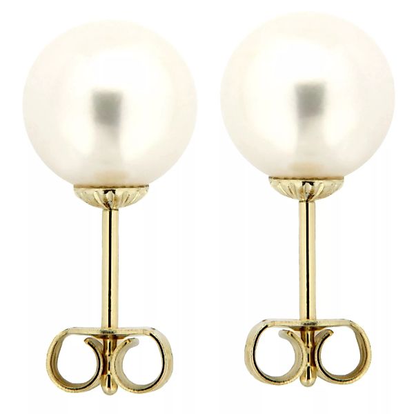 Orolino Paar Ohrstecker "Gold 585 Perle weiß 9-9,5mm" günstig online kaufen