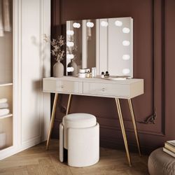 Lookway Schminktisch SIENNA GOLD ELITE Schminktisch günstig online kaufen