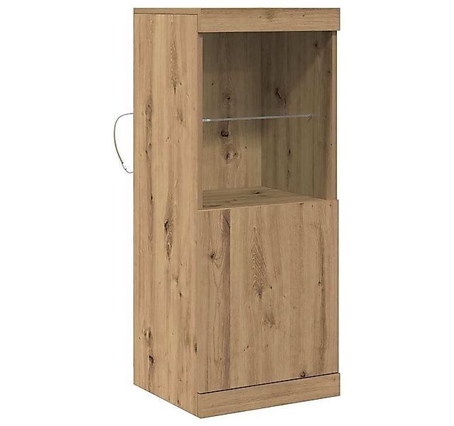 vidaXL Sideboard LED-Sideboard Artisan-Eiche 41 x 37 x 100 cm Holzwerkstoff günstig online kaufen