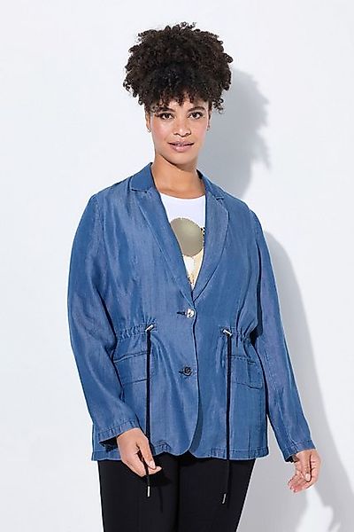 MIAMODA Sommerjacke Blazer A-Linie Lyocell Taillen-Tunnelzug günstig online kaufen