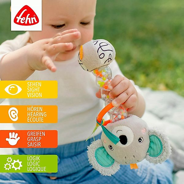 Fehn Greifspielzeug DoBabyDoo, Rassel, Regenmacher Koala günstig online kaufen