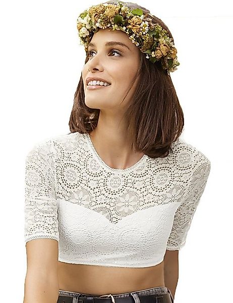 Nina Von C. Dirndlbluse Halbarm Dirndlbluse günstig online kaufen