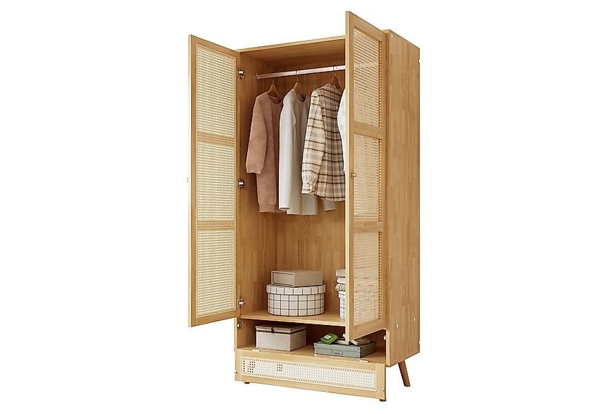 REDOM Kleiderschrank Garderobenschrank,mit Stange, 2-türiger (2-türiger Kle günstig online kaufen