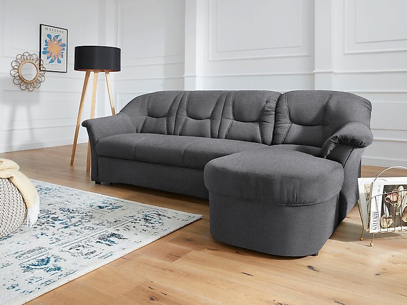 DOMO collection Ecksofa »Sarafina zeitlos und komfortabel, optional mit Fed günstig online kaufen