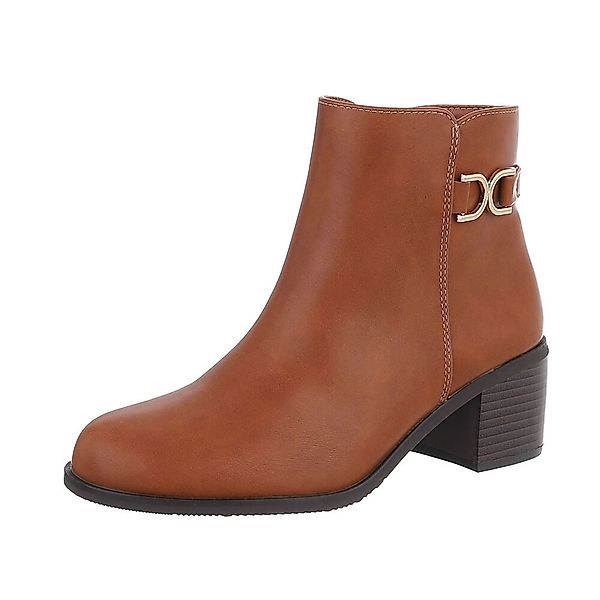 Ital-Design Damen Elegant Stiefelette (87118275) Blockabsatz günstig online kaufen