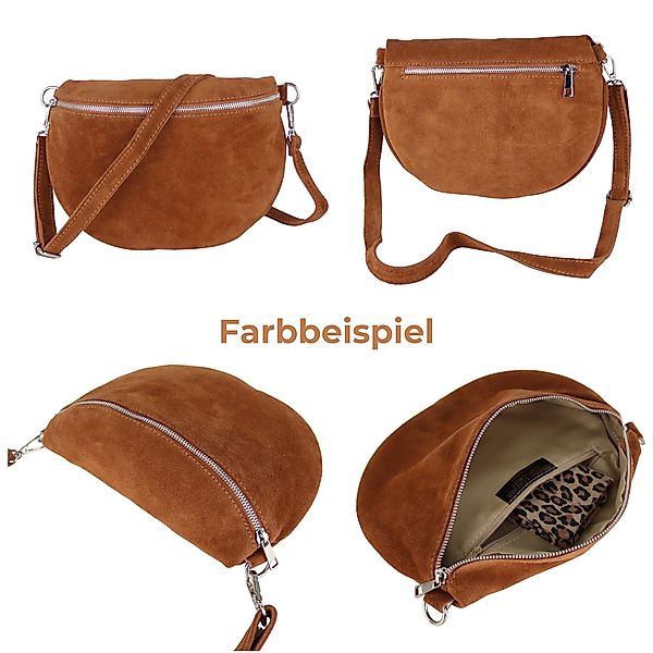 MIRROSI Bauchtasche Damen,Wildleder, Made in Italy,Umhängetasche, Brusttasc günstig online kaufen