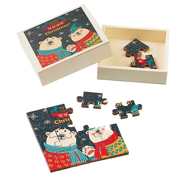 HobbyFun Dekofigur Miniatur Puzzle Weihnachten, 5,5x5,5cm günstig online kaufen