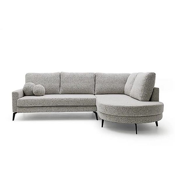 NEXT COLLECTION Ecksofa MAYA, Dekorative kugelförmige Kissen, Hohe Metallfü günstig online kaufen