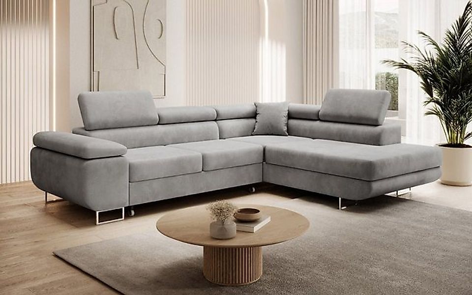 Luxusbetten24 Schlafsofa Designer Sofa Aston Samt, mit Stauraum und Schlaff günstig online kaufen