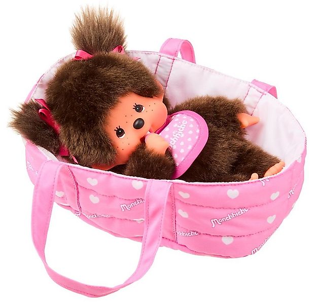 Monchhichi Plüschfigur Mädchen & Tragetasche 20 cm Monchhichi Puppe in Gesc günstig online kaufen