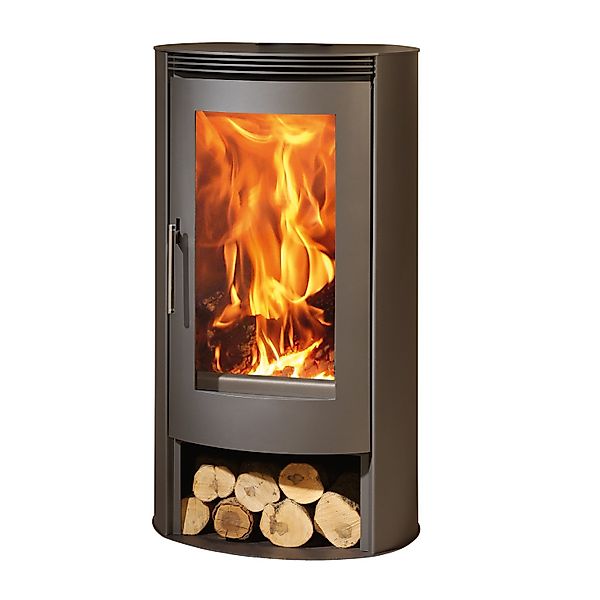 Panadero Delta Kaminofen DELTA EcoDesign Pano Stahl Schwarz 7 kW günstig online kaufen