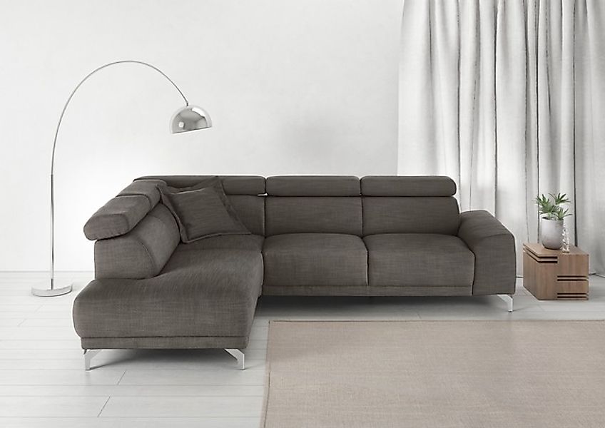 3C Candy Ecksofa »Greve Sofa immer mit manuelle Kopfteilverstellungen, mode günstig online kaufen