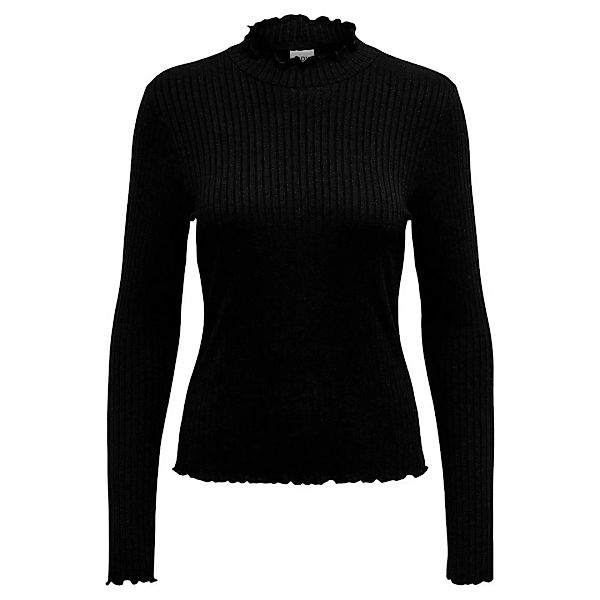Jdy Fransiska Langarm-t-shirt Mit Stehkragen 2XL Black günstig online kaufen