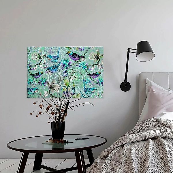 A.S. Création Leinwandbild "mosaic birds 3", Kunst-Vögel-Kinder, (1 St.), M günstig online kaufen