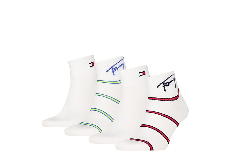 Tommy Hilfiger Kurzsocken TH UNI TJ QUARTER 4P BRETON STRIPE ECOM (4 Paar) günstig online kaufen