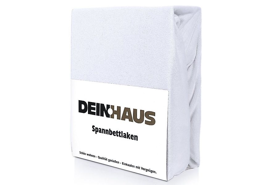 DH DEIN . HAUS Spannbettlaken Frottee Bettlaken mit Gummizug aus natürliche günstig online kaufen