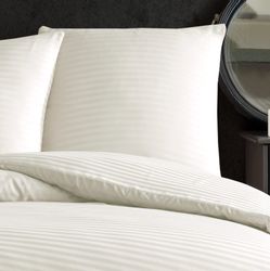 Nordqueen Bettwäsche Nordqueen Satin Gestreift Bettwäsche, günstig online kaufen