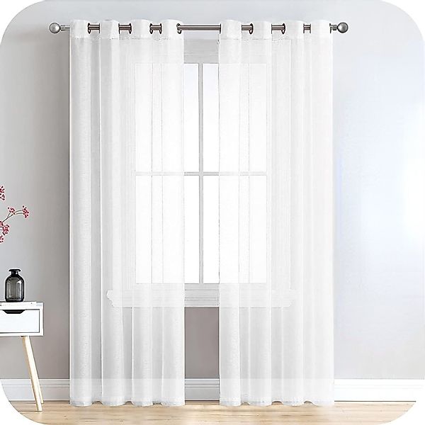 BYSURE Gardine, Ösen (2 St), transparent, günstig online kaufen
