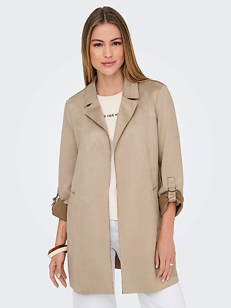 ONLY Langjacke "ONLJOLINE FAUX SUEDE COAT LIFE CC OTW", ohne Kapuze, mit Re günstig online kaufen