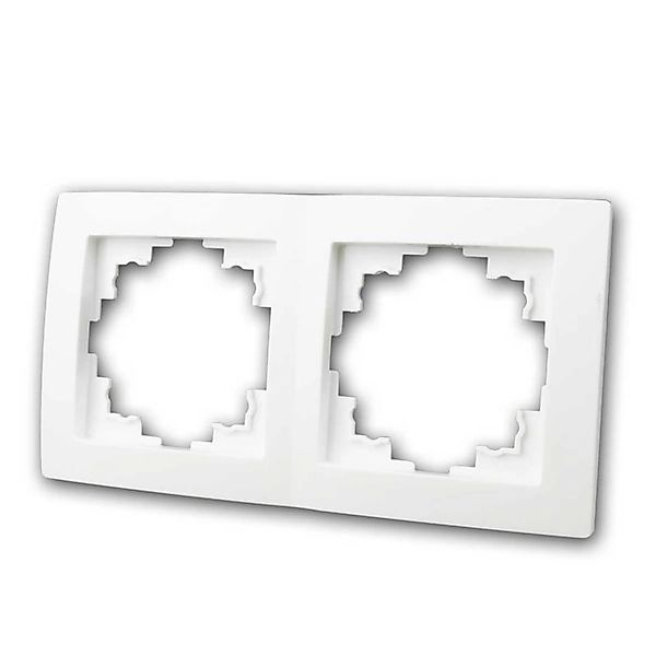 McPower FLAIR Rahmen 2-Fach Weiß Matt Zweifachrahmen günstig online kaufen