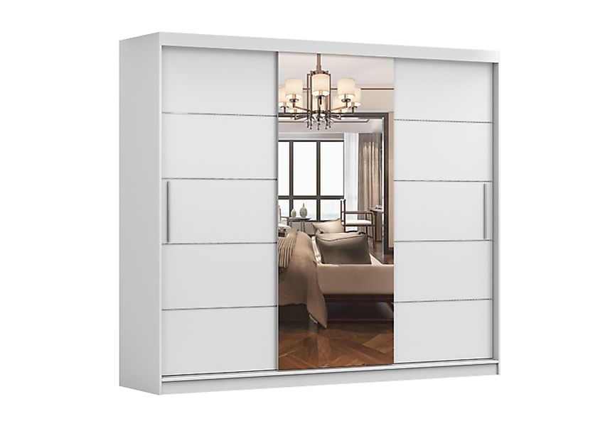 MOEBLO Kleiderschrank ELBA I (Schwebetürenschrank 2-türig günstig online kaufen