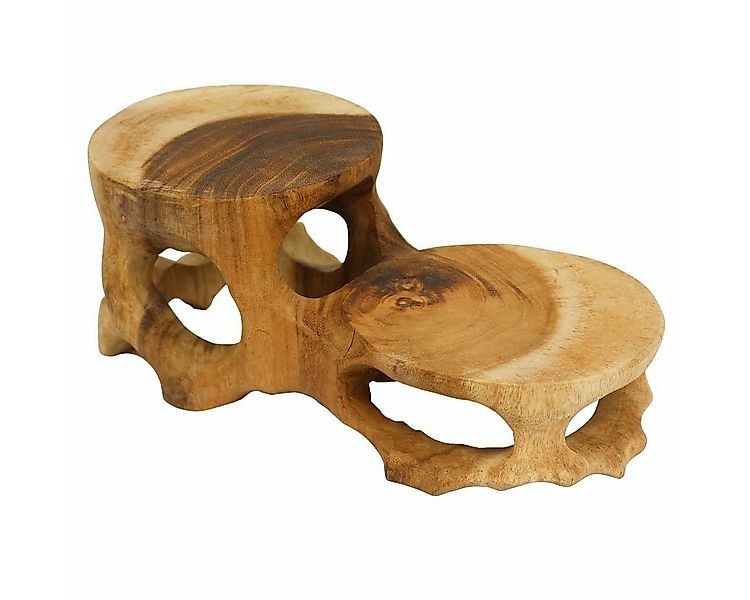 Oriental Galerie Blumenhocker Teakholz Tischchen Doppelstufe (1 St) günstig online kaufen