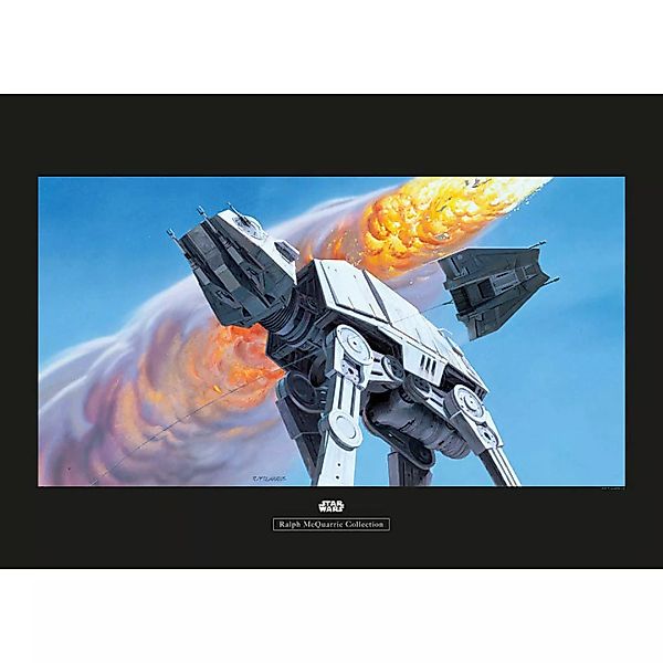 KOMAR Wandbild - Star Wars Classic RMQ Hoth Battle AT-AT - Größe: 70 x 50 c günstig online kaufen