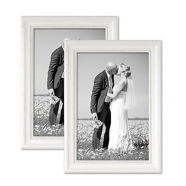 PHOTOLINI Bilderrahmen 2er Set im Shabby-Chic günstig online kaufen