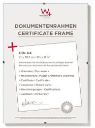 walther design Rahmenlose Bildhalter 21x29,7 cm Klarglas RB130K günstig online kaufen