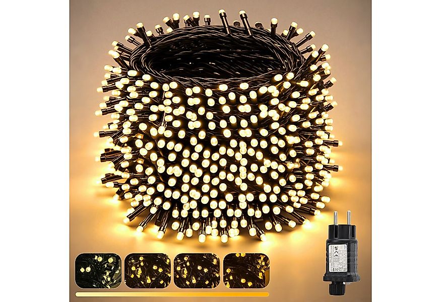 Salcar LED-Lichterkette LED Lichterkette Außen Weihnachtsbeleuchtung Weihna günstig online kaufen