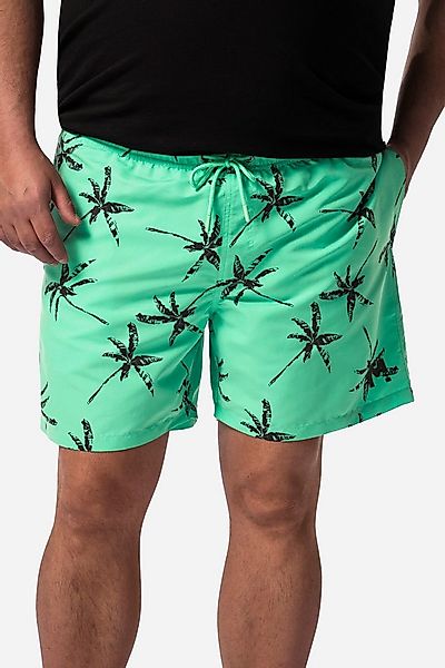 Men Plus Badehose Badeshorts Alloverdruck Elastikbund günstig online kaufen