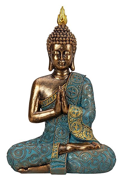 Geschenkestadl Buddhafigur Buddha Figur 29cm türkis günstig online kaufen