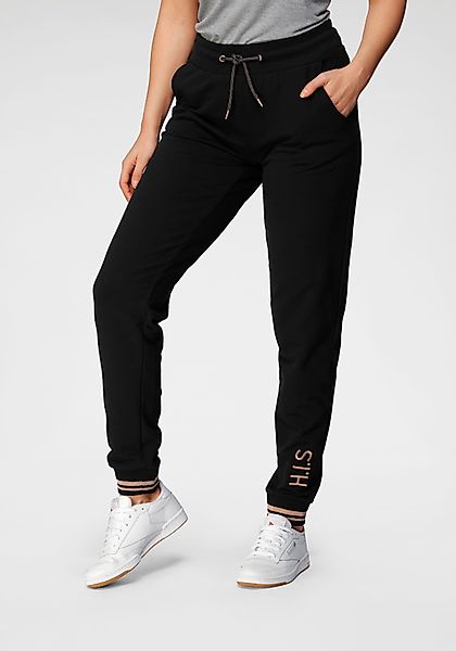 H.I.S Jogginghose mit metallisch glänzenden Details, günstig online kaufen