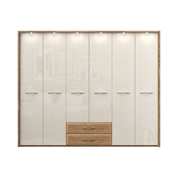 Home affaire Kleiderschrank Gala, beige hochglänzend günstig online kaufen