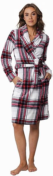 Rebelle Damenbademantel Damen Fleece Bademantel, Midi, günstig online kaufen