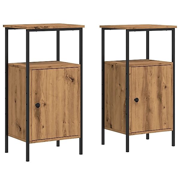 vidaXL Nachttisch Nachttische 2 Stk. Artisan-Eiche günstig online kaufen