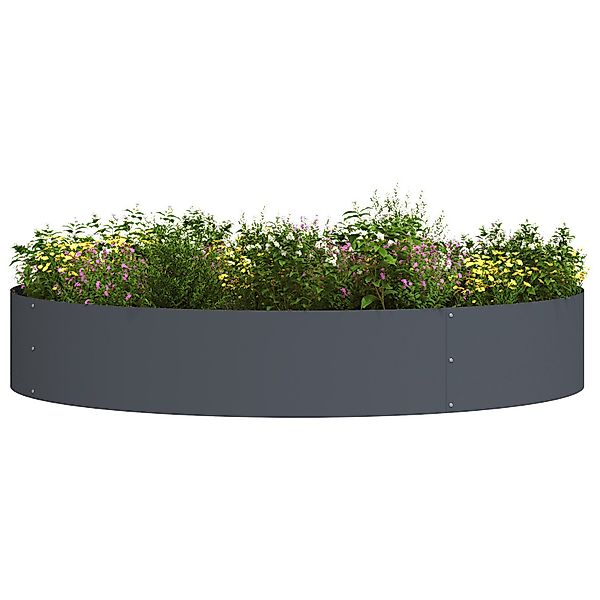 vidaXL Blumentopf Anthrazit Metalltopf Anthrazit Metall günstig online kaufen