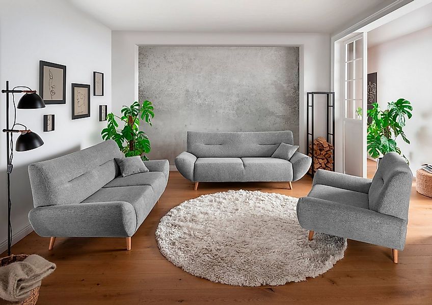 INOSIGN Polstergarnitur Drago elegant und zeitlos, komfortabel, moderne For günstig online kaufen