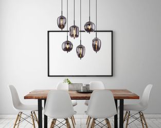 GLOBO LIGHTING Pendelleuchte BLACKY, ohne Leuchtmittel, günstig online kaufen