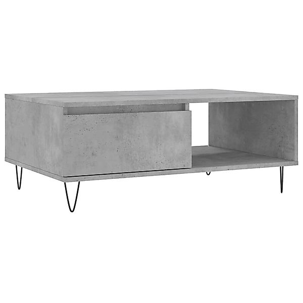 furnicato Couchtisch Betongrau 90x60x35 cm Holzwerkstoff günstig online kaufen