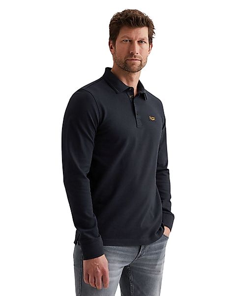 PME Legend Herren Poloshirt LONG SLEEVE POLO AMERICAN CLASSIC - Regular Fit günstig online kaufen