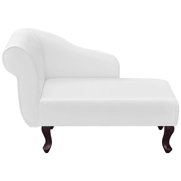 vidaXL Chaiselongue, Liegesofa Weiß Kunstleder günstig online kaufen