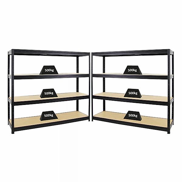 PROREGAL Mega Deal 2er-Sparset Profi-Schwerlastregal DINO HxBxT 180x180x60c günstig online kaufen