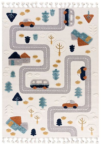 Mazovia Kinderteppich Kinder Auto, Straßen Wohnzimmer, Schlafzimmer, Esszim günstig online kaufen