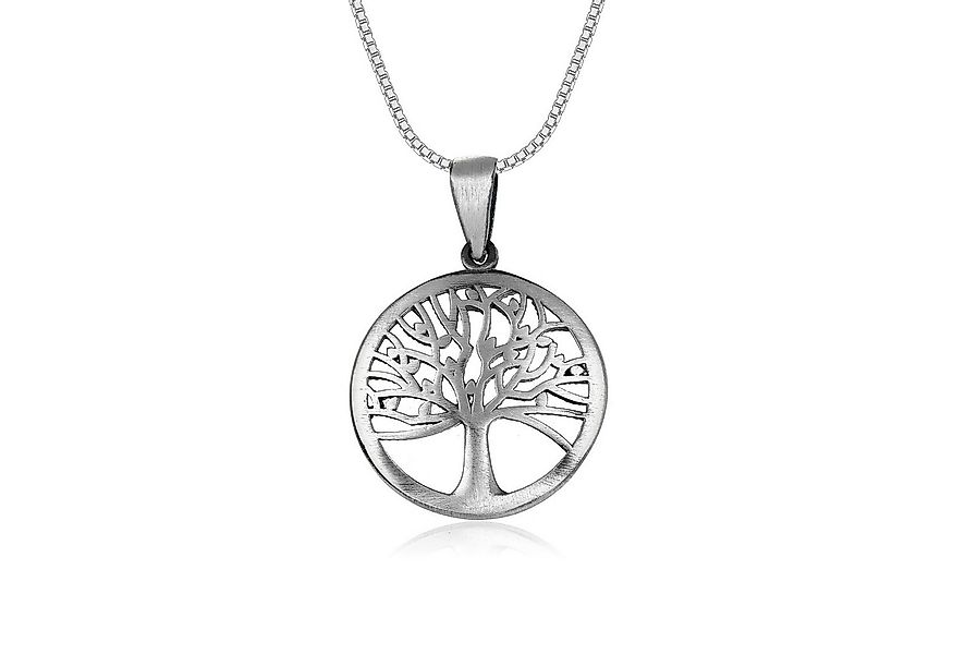 NAHLE Kette mit Anhänger Silberkette Lebensbaum Kette (2-tlg., inkl. Schmuc günstig online kaufen
